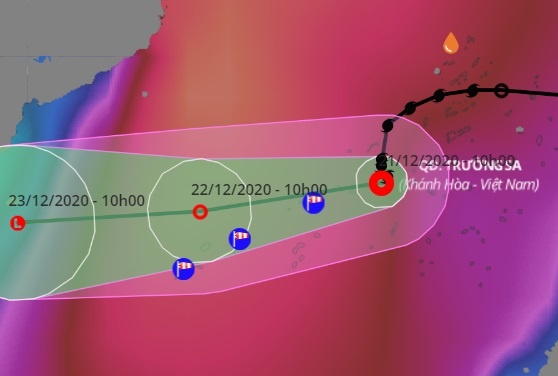 Bao so 14 suy yeu, Nam Bo mua tu ngay mai hinh anh