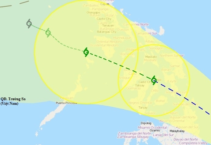 Bao Dujuan manh cap 10 truoc khi vao Bien Dong hinh anh