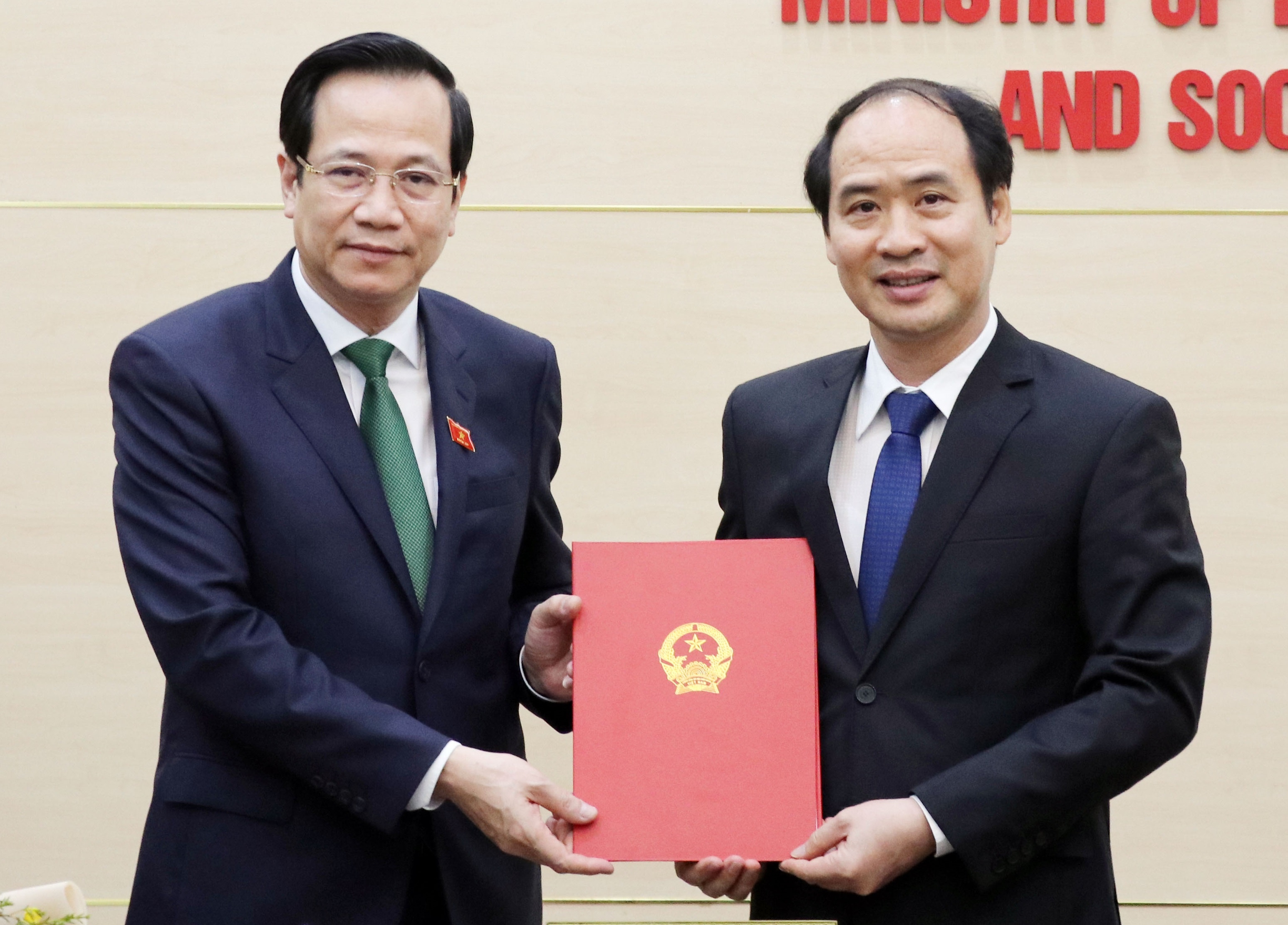 Ong Nguyen Van Hoi lam Thu truong Bo Lao dong, Thuong binh va Xa hoi hinh anh