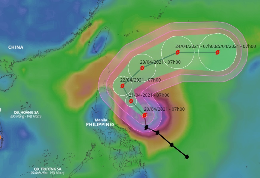 sieu bao Surigae gan Bien Dong anh 1