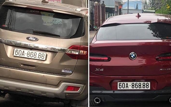 Hai oto o Dong Nai cung mang bien so 'sieu dep' hinh anh