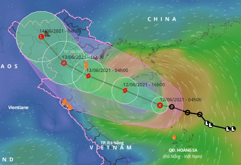 ap thap nhiet doi tren Bien Dong anh 1