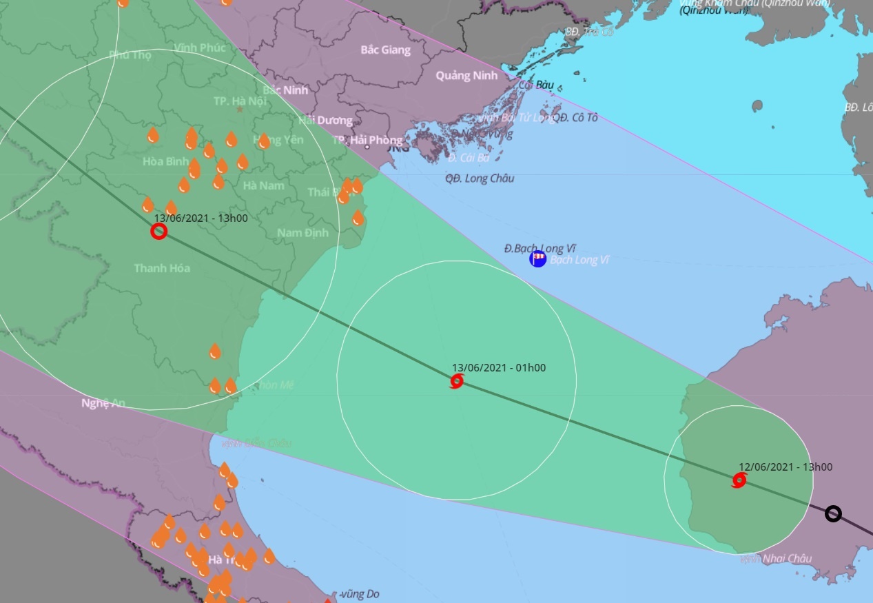 Bao so 2 ap sat vung bien Hai Phong den Nghe An hinh anh
