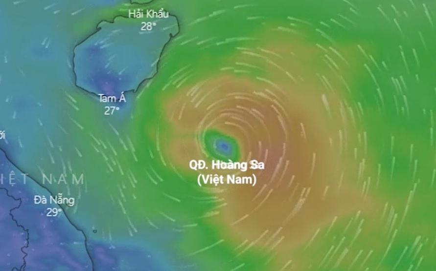 Du bao duong di cua vung ap thap tren Bien Dong hinh anh