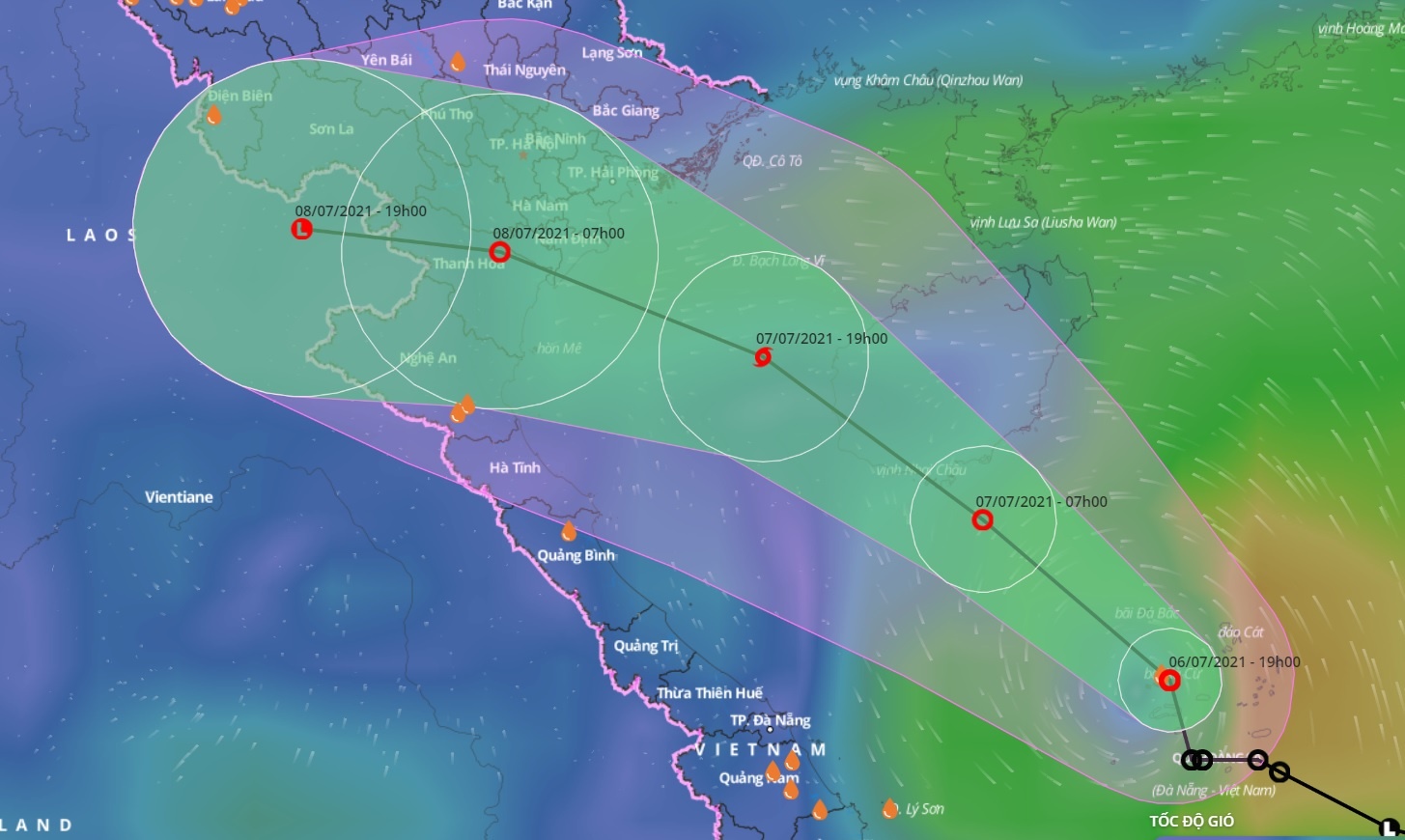 ap thap nhiet doi tren Bien Dong anh 1