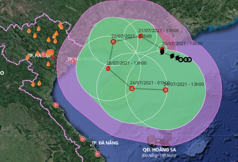 Bao so 3 se manh tro lai khi vao vinh Bac Bo hinh anh