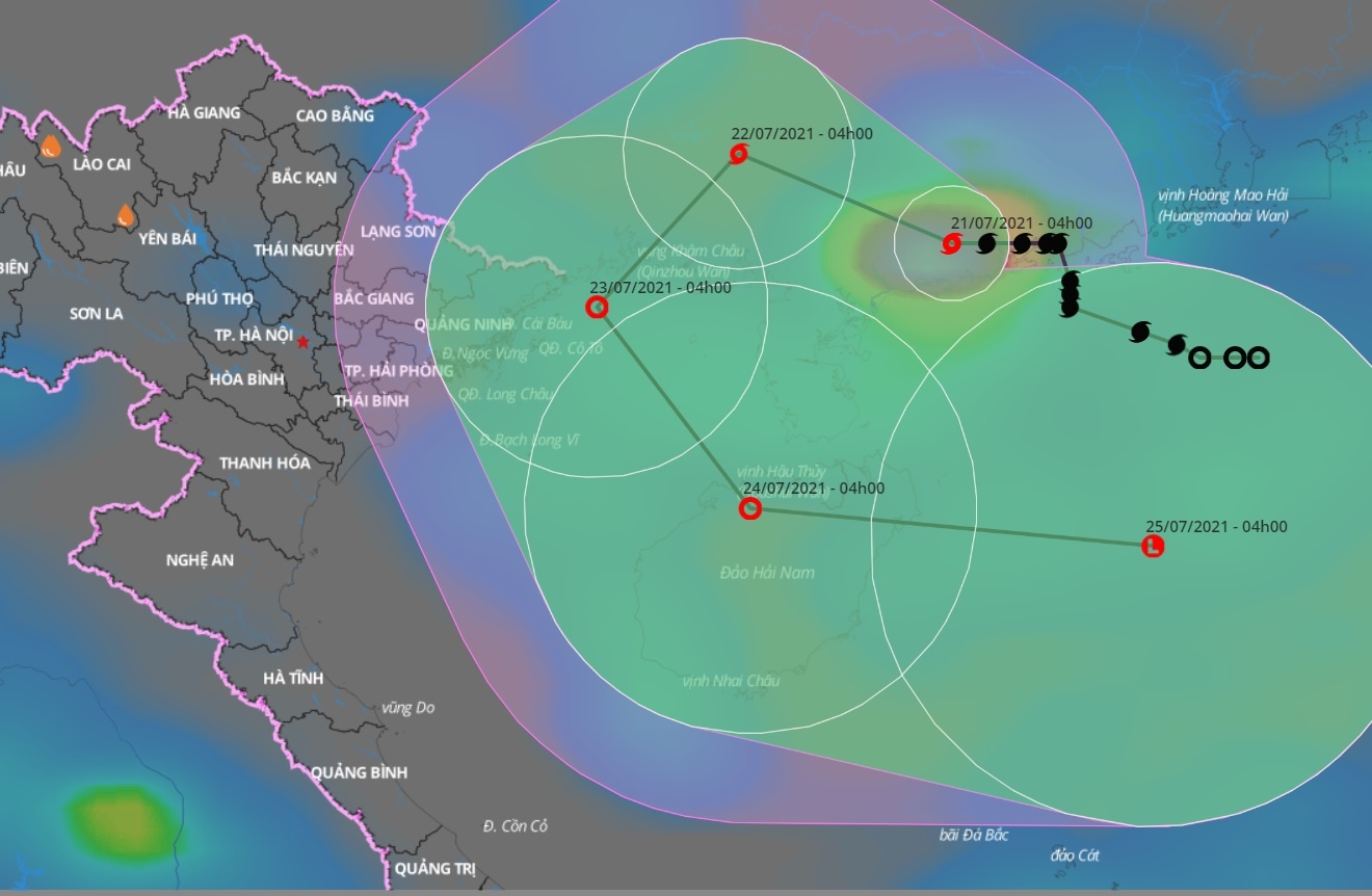 Bao so 3 sap vao vinh Bac Bo, Ha Noi mua lon hinh anh