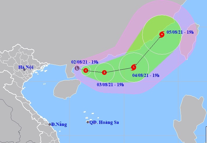 ap thap nhiet doi tren Bien Dong anh 1