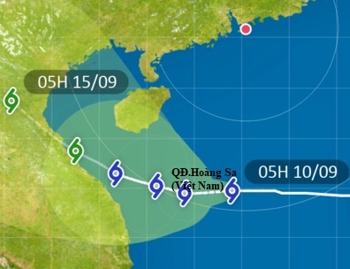 bao so 5 tren Bien Dong huong vao Quang Tri anh 3