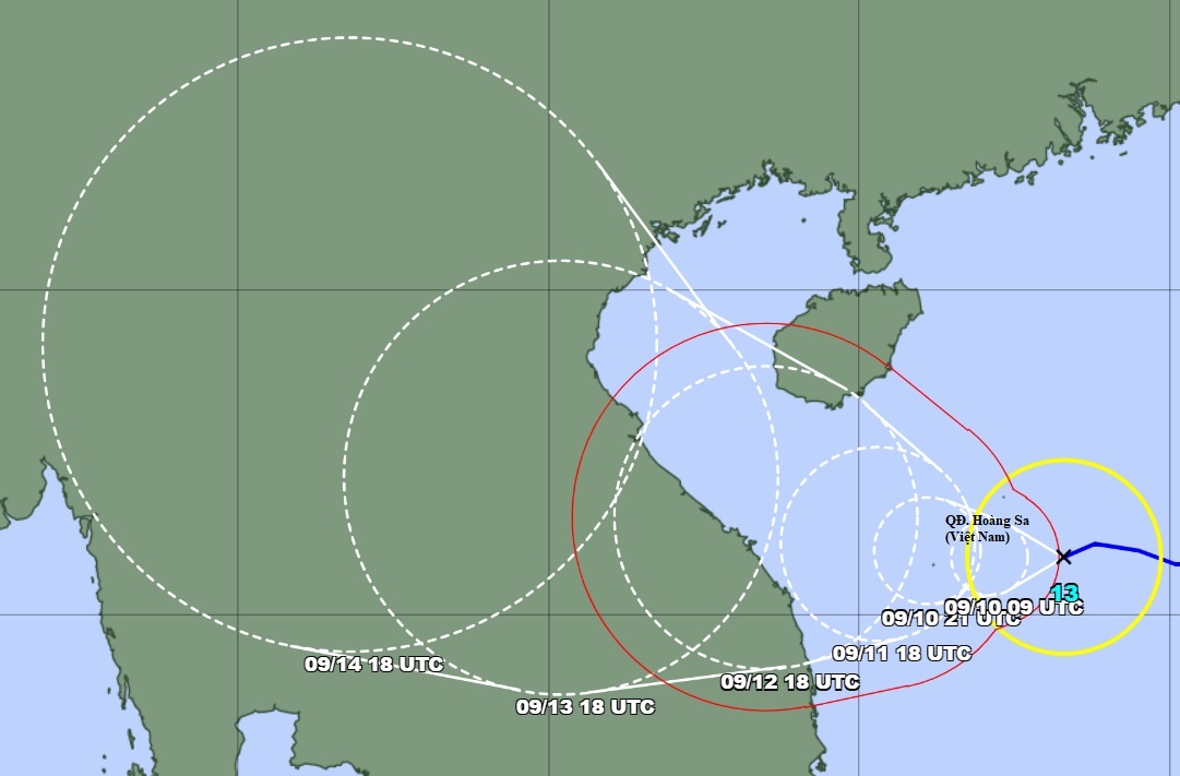 bao so 5 tren Bien Dong huong vao Quang Tri anh 2
