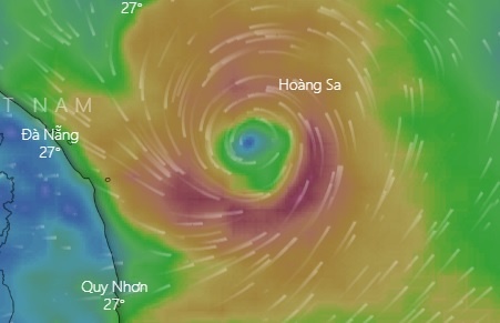 Du bao duong di cua bao Conson tren Bien Dong sang 10/9 hinh anh