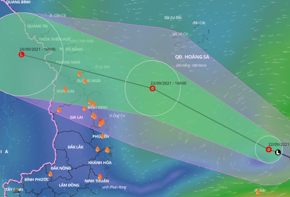 Mua lon tu Ha Tinh toi Binh Dinh do ap thap nhiet doi hinh anh