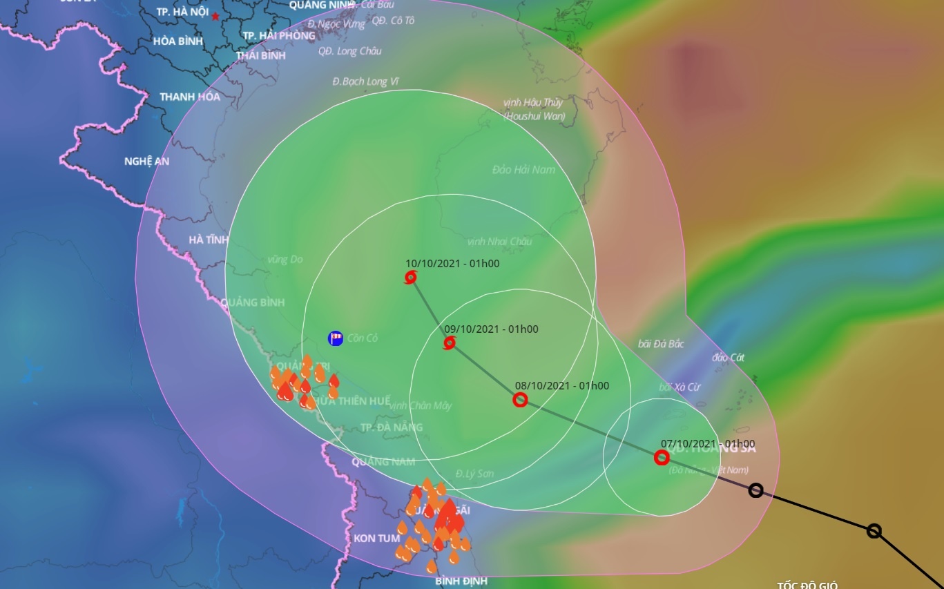 ap thap nhiet doi tren Bien Dong anh 1