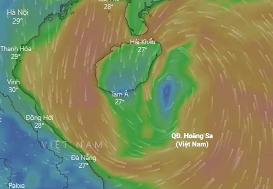 Du bao duong di cua bao so 7 tren Bien Dong hinh anh