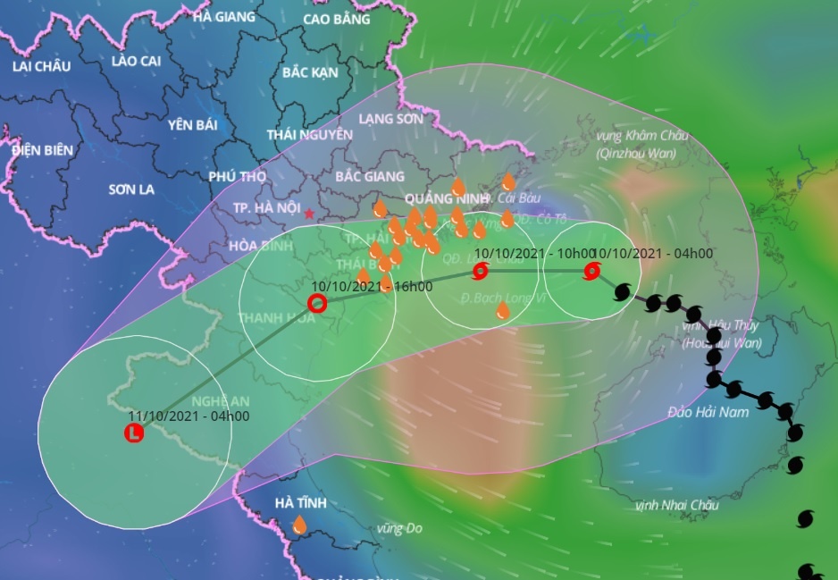 Bao so 7 vao vinh Bac Bo, Ha Noi mua lanh hinh anh