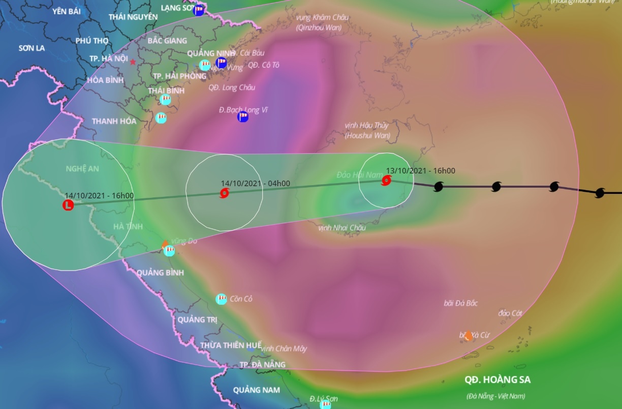 bao so 8 vao vinh Bac Bo anh 1