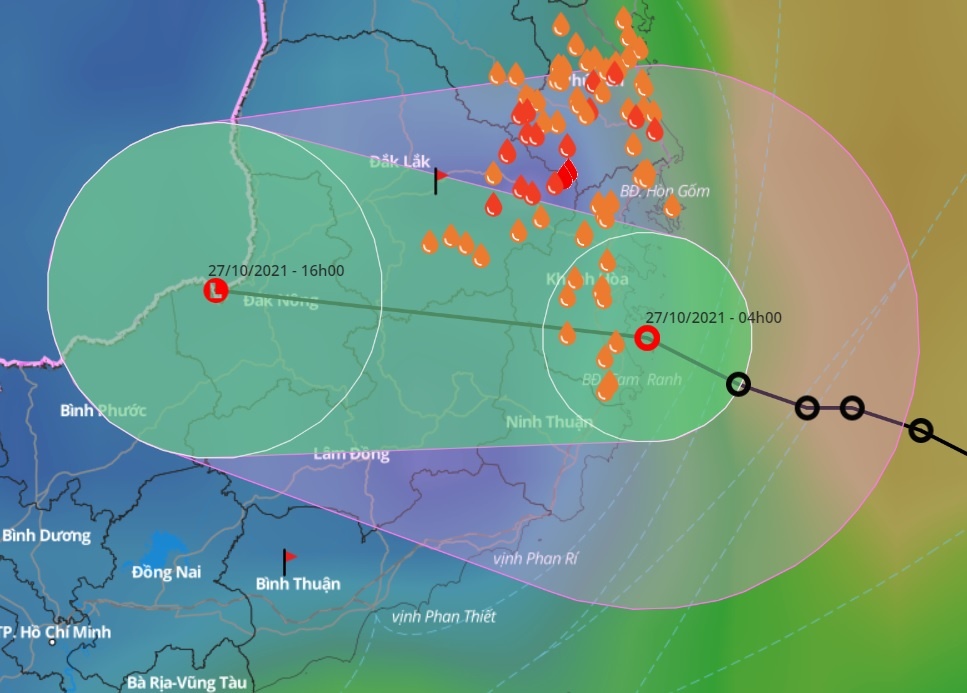 ap thap nhiet doi vao Nam Trung Bo anh 1