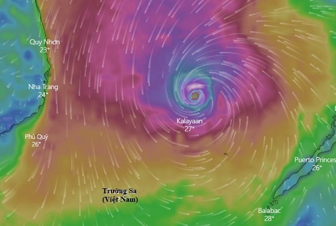 Du bao duong di cua bao Rai sap vao Bien Dong hinh anh