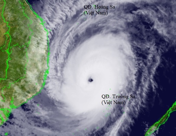 Bien Dong dang hung con bao manh nhat lich su, song bien cao 11 m hinh anh