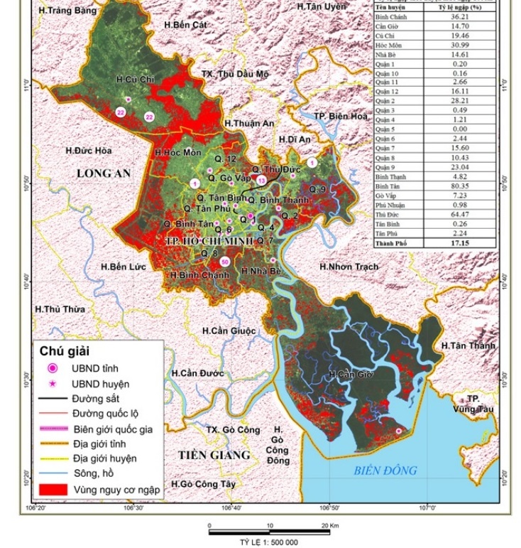 TPHCM nguy cơ ngập vào năm 2100 ảnh 1 TPHCM nguy co ngap vao nam 2100 anh 1