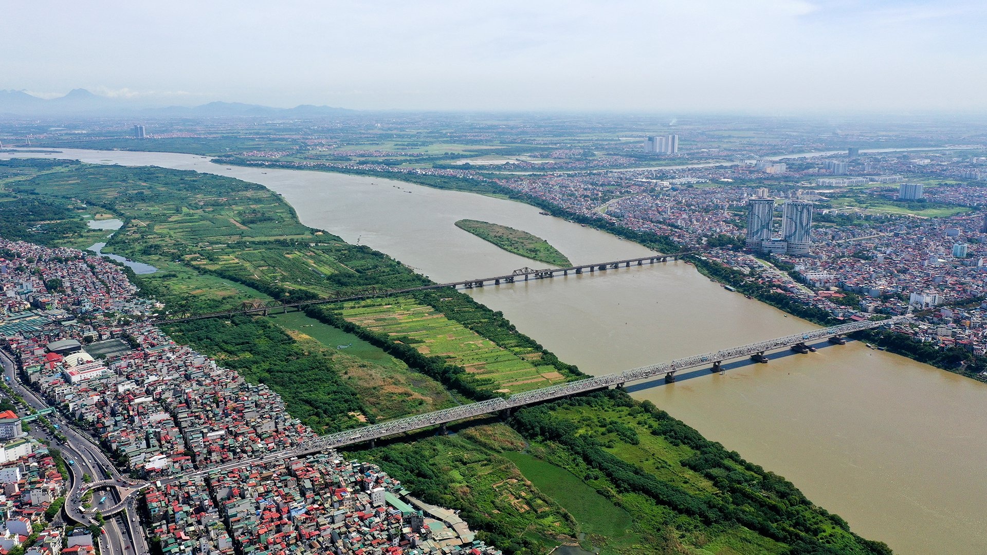 bien bai giua song Hong thanh cong vien anh 1