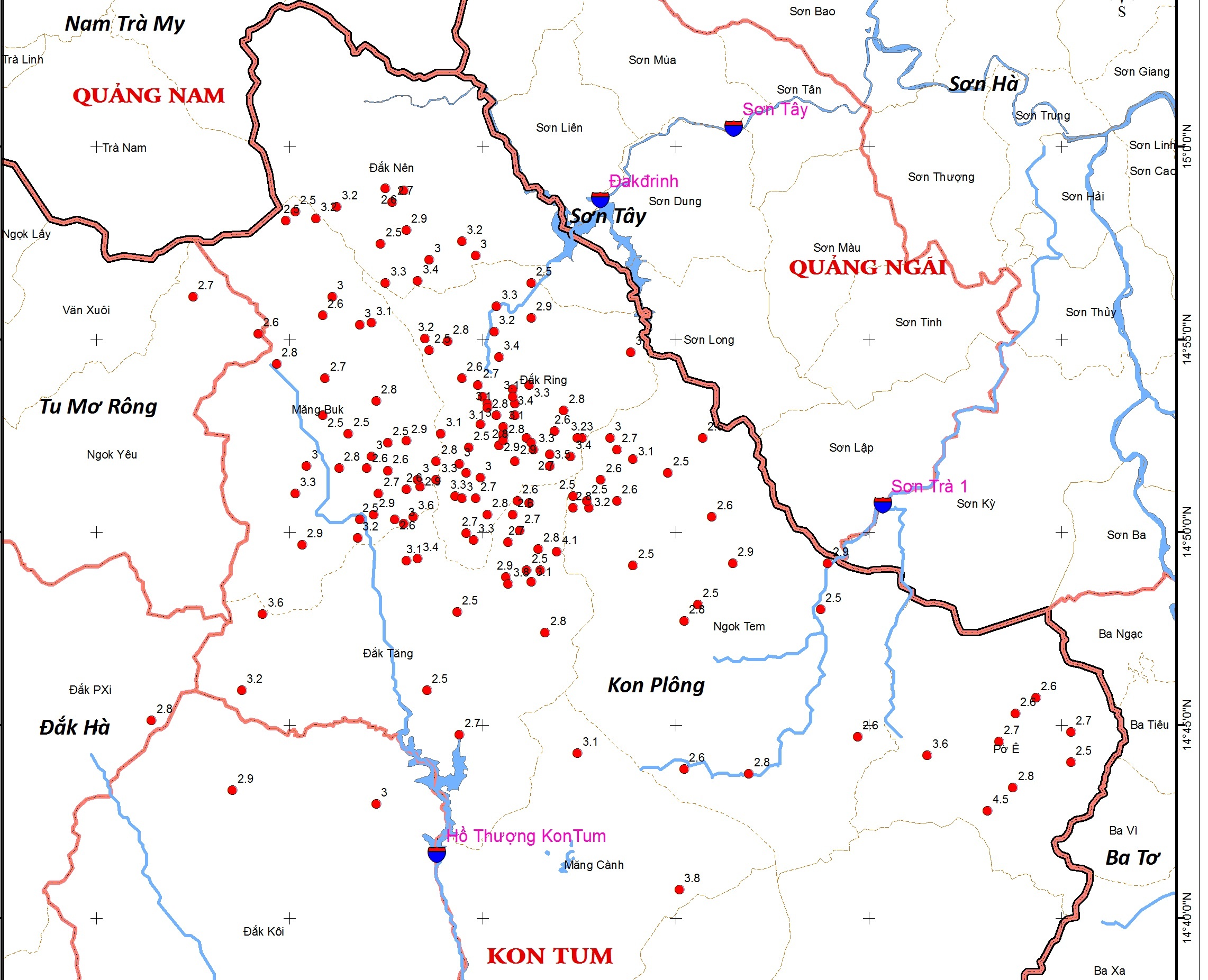dong dat o Kon Tum anh 1