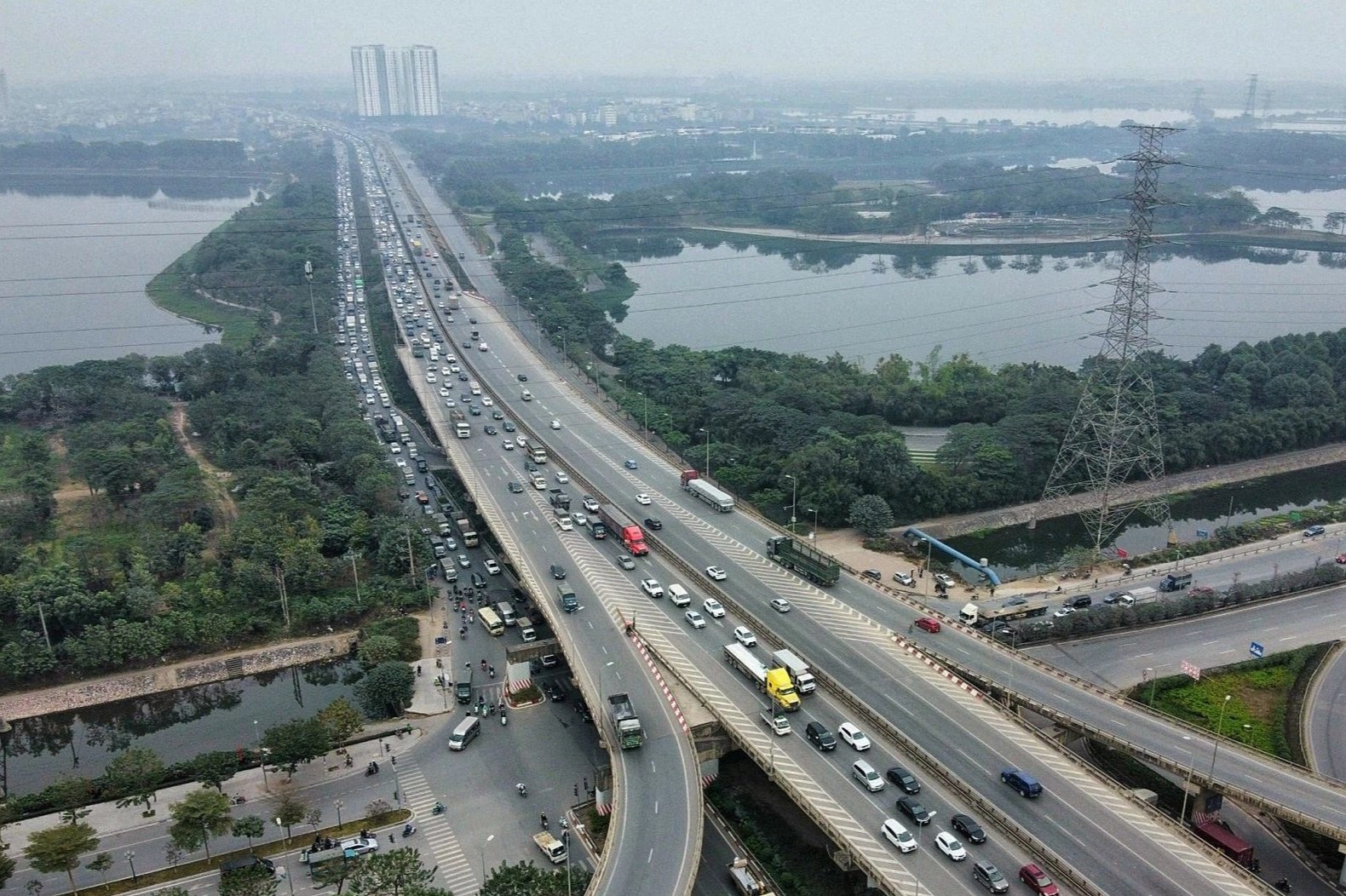 Ky vong duong vanh dai 4 cua Ha Noi giong cau Cong Vang cua My hinh anh