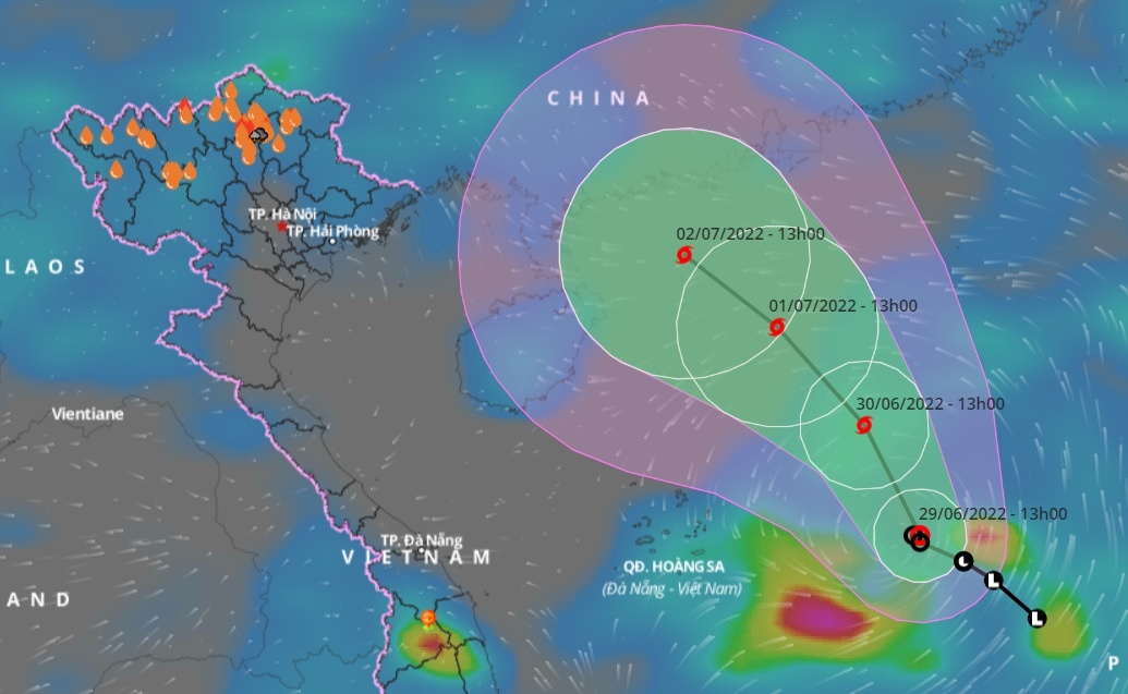 ap thap nhiet doi tren Bien Dong anh 1