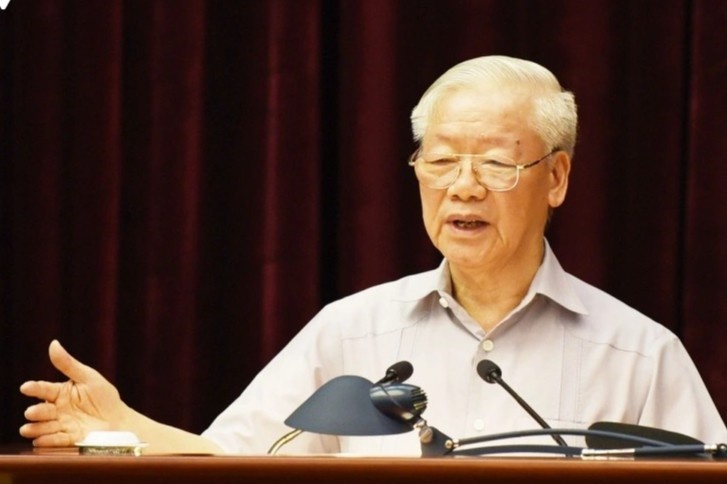 Hoi nghi toan quoc tong ket 10 nam phong chong tham nhung, tieu cuc hinh anh