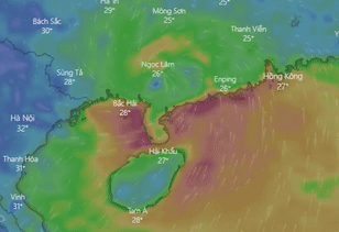 Du bao duong di cua bao so 1 gay mua lon o mien Bac hinh anh