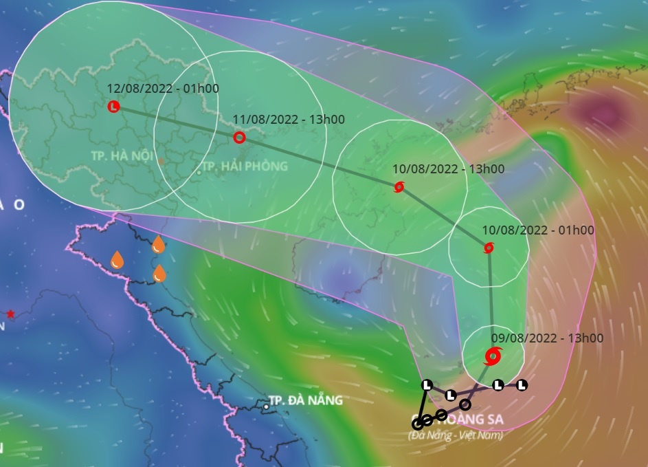 Bao so 2 hinh thanh, huong vao mien Bac hinh anh