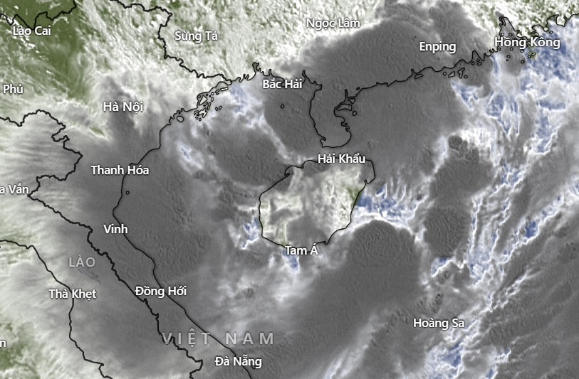 Du bao huong di cua bao so 2, mien Bac hung mua lon hinh anh