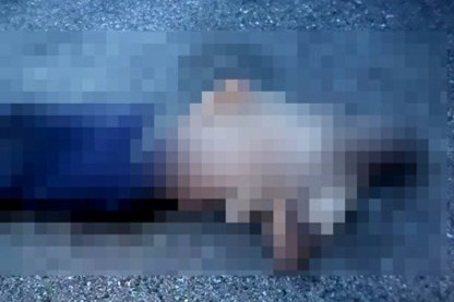 Nguoi dan ong tu vong trong ben xe, dau ke tren chiec giay hinh anh