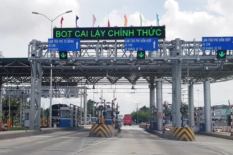 Bo GTVT thong nhat thu phi tram BOT Cai Lay tro lai tu 7/10 hinh anh