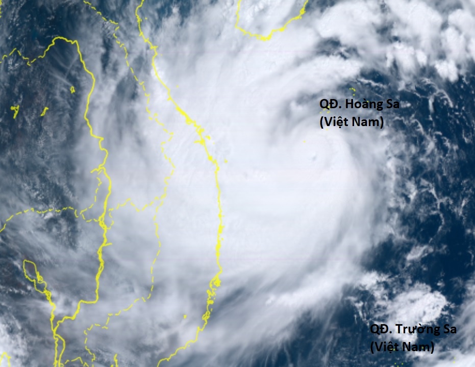 Noru co the manh thanh sieu bao khi ap sat ven bien mien Trung hinh anh