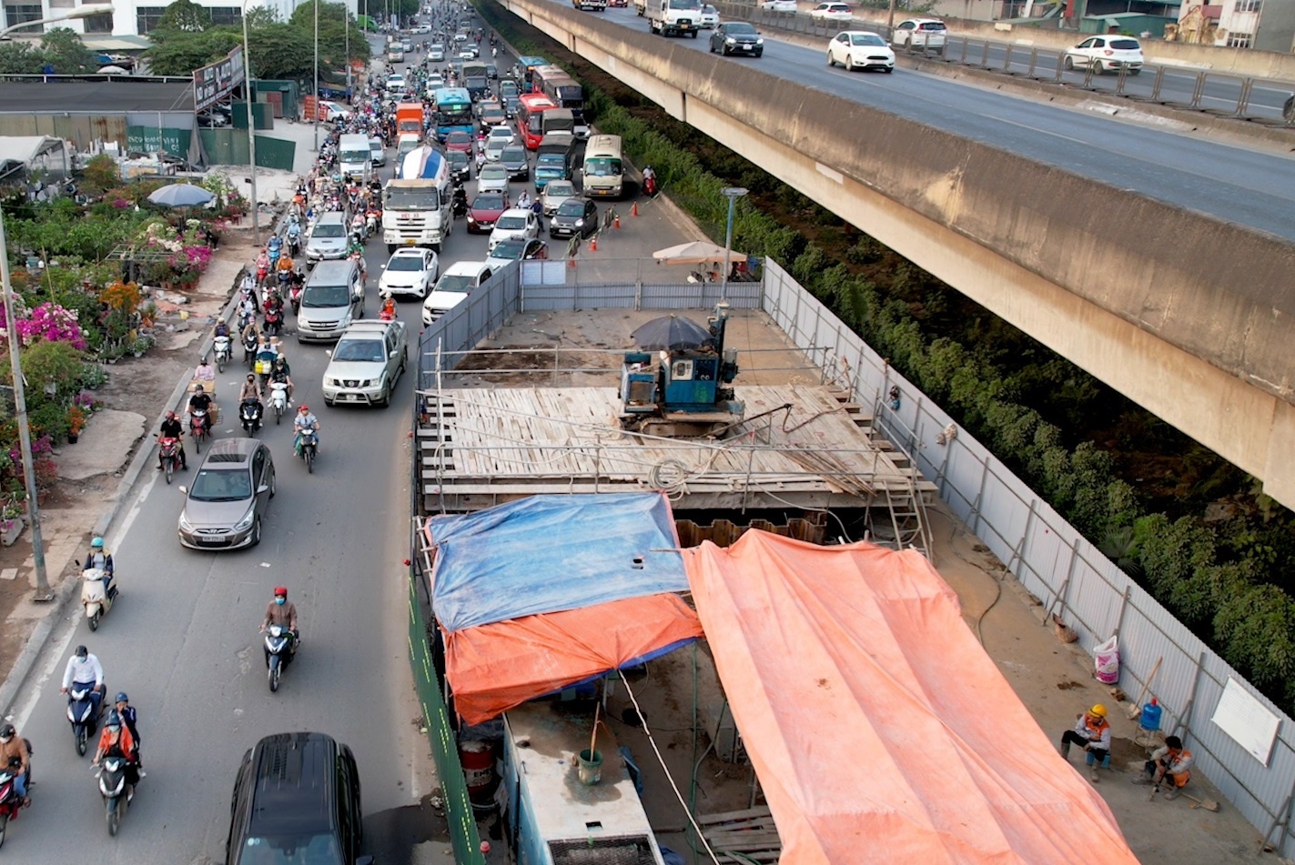 Duong Nguyen Trai - Tran Phu se co 22 'lo cot' hinh anh