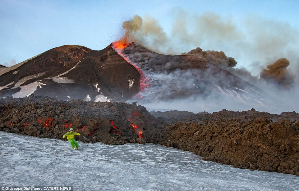 truot tuyet,  dung nham anh 2