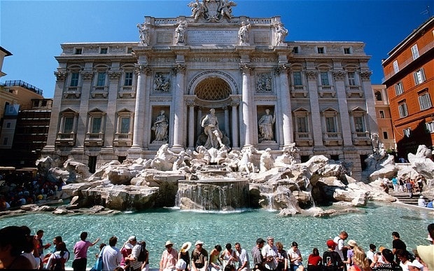 đài phun nước ở Rome ảnh 1 dai phun nuoc o Rome anh 1
