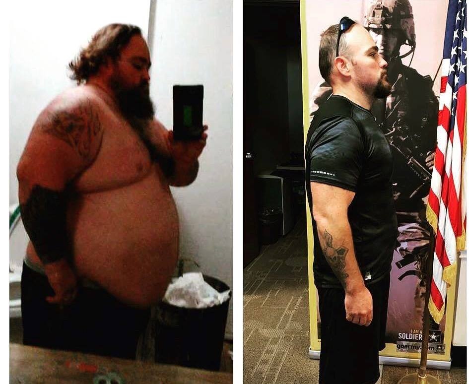 Nguoi dan ong quyet tam giam hon 100 kg de gia nhap quan doi hinh anh