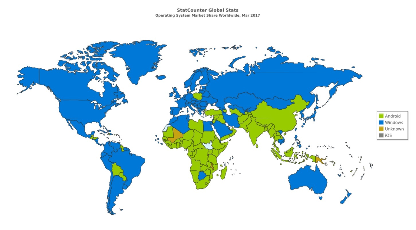 Android vượt qua Microsoft ảnh 1 Android vuot qua Microsoft anh 1