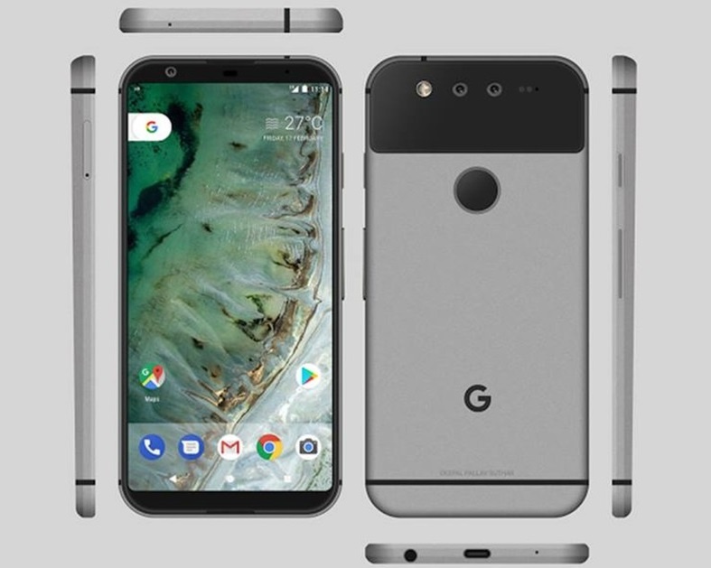 Ro ri anh Google Pixel 2: Camera kep ngang, vien man hinh sieu mong hinh anh