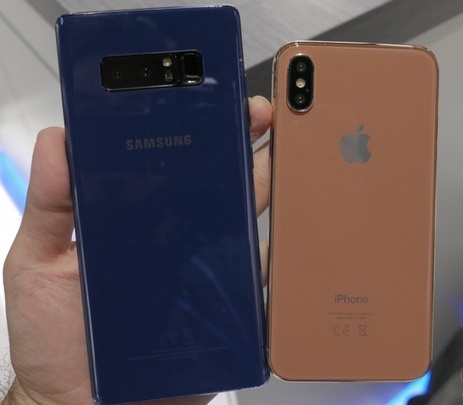 So sanh Note 8 va iPhone 8 anh 3