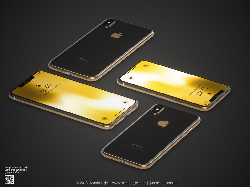 Thiet ke iPhone X vang anh 1