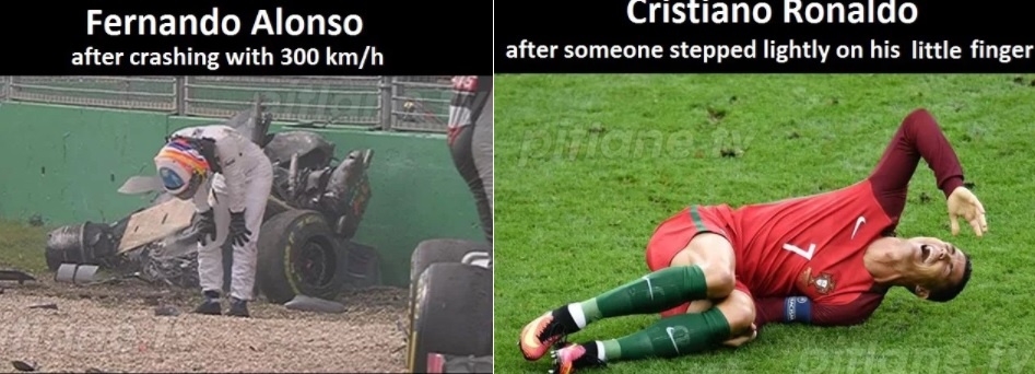 Anh che Ronaldo sau khi lap hattrick anh 7