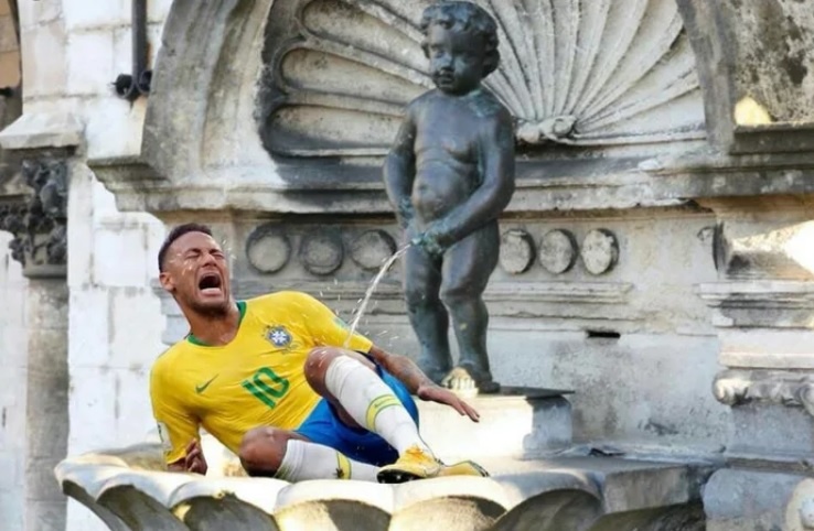 Bi loai, Brazil va Neymar thanh de tai che anh tren mang xa hoi hinh anh