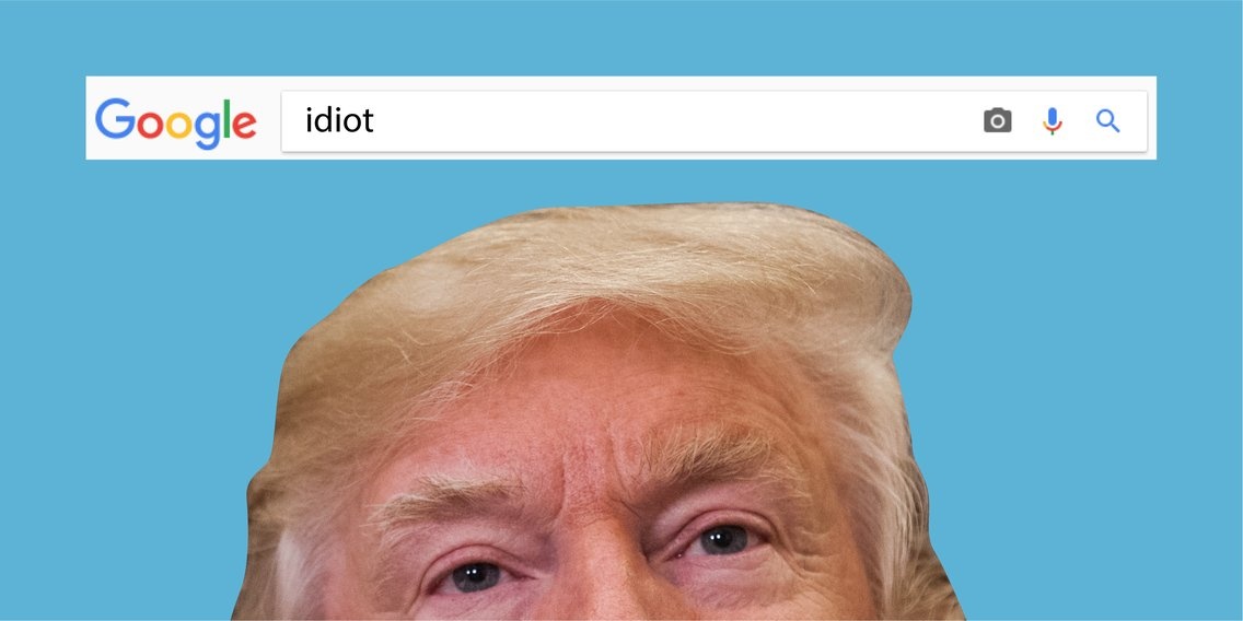 Google hien hinh anh ong Trump khi tim tu khoa 'ga ngoc' hinh anh