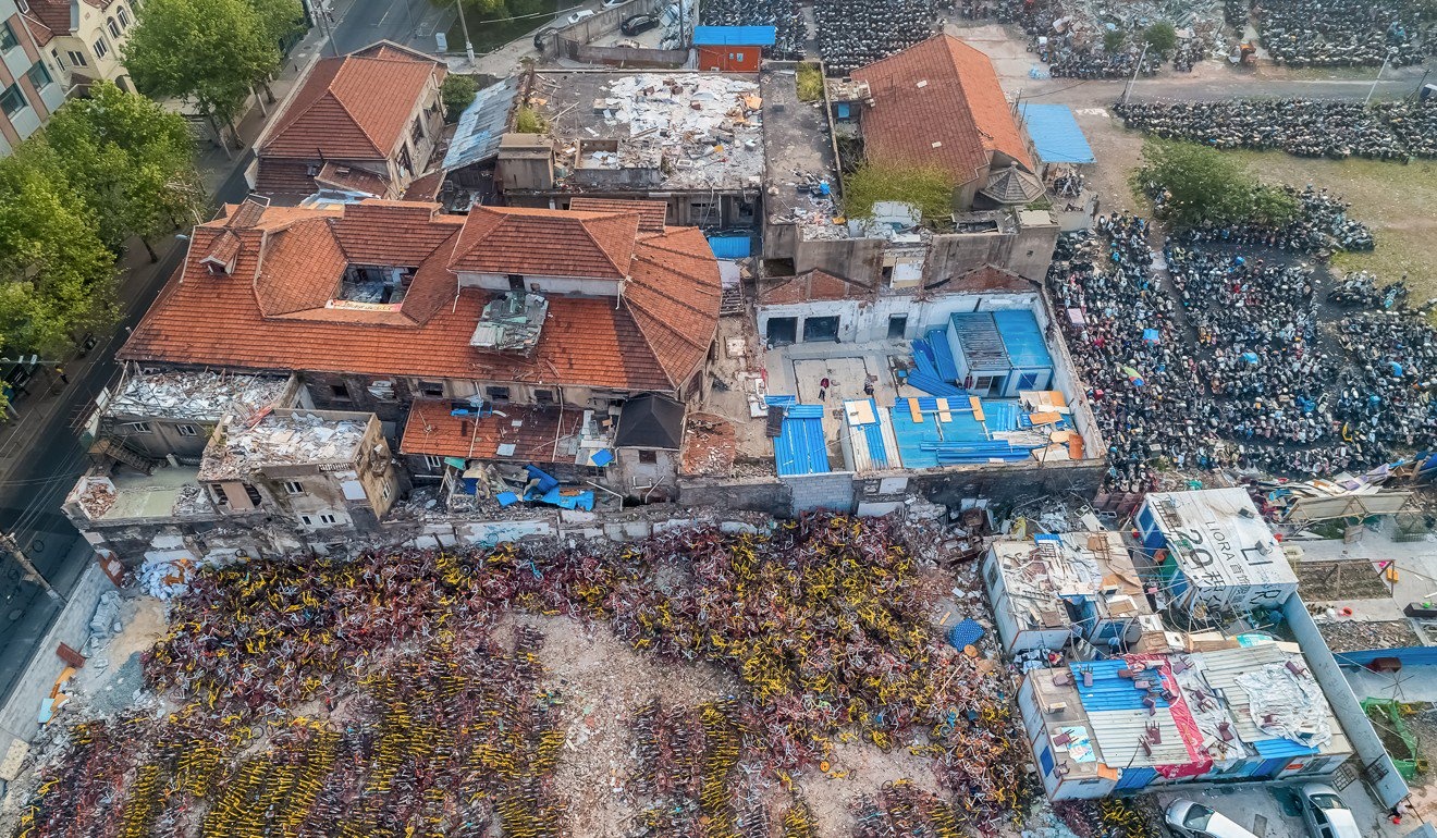 'Nghia trang' xe dap chia se tai Trung Quoc hinh anh