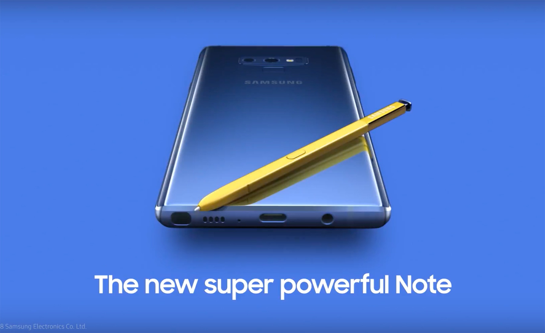Galaxy Note9 lo dien trong clip ro ri moi hinh anh