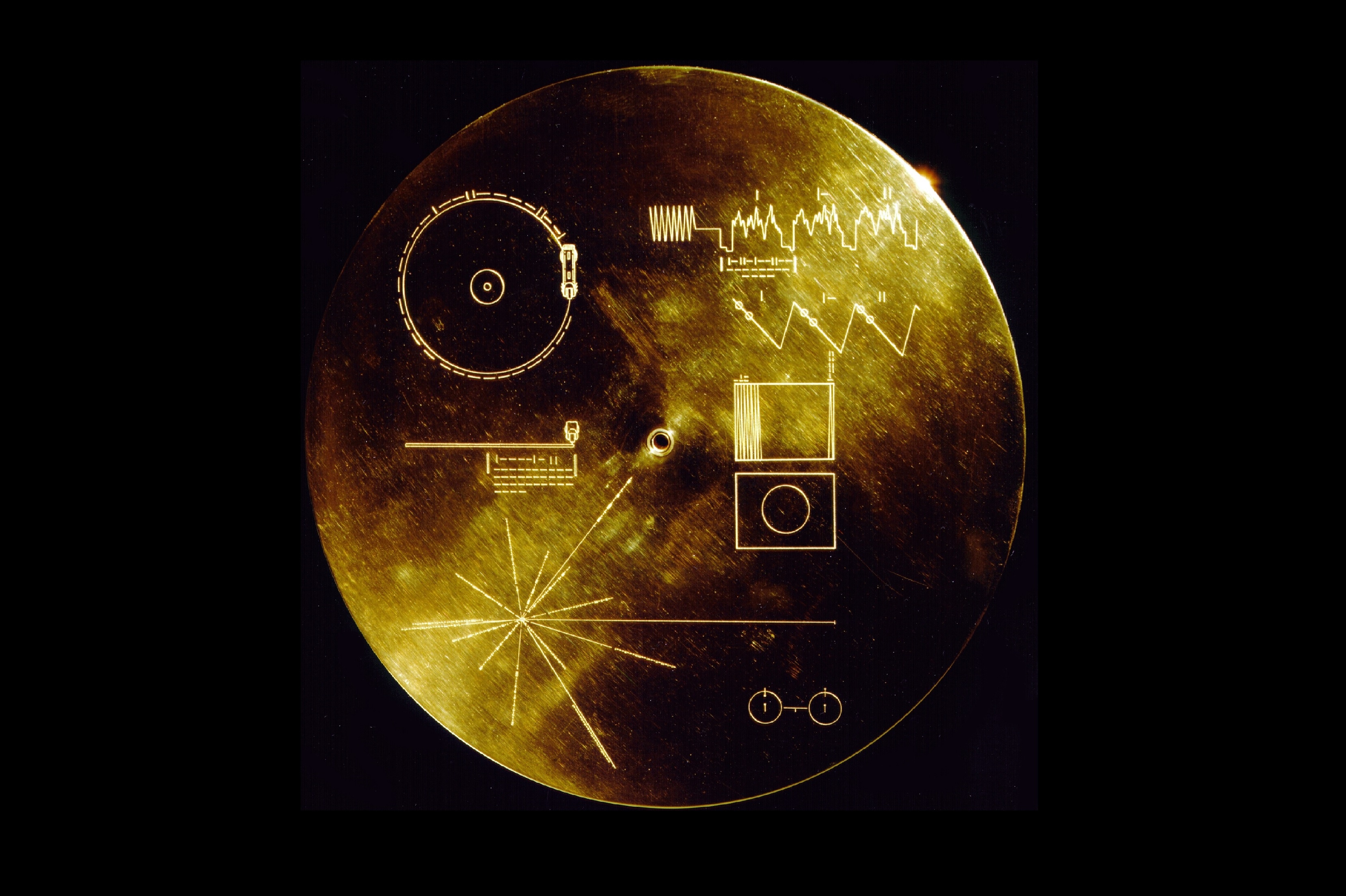 Đĩa vàng trên tàu Voyager ảnh 1 Dia vang tren tau Voyager anh 1