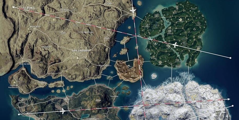 Y tuong map PUBG khong lo ket hop tat ca map hien tai hinh anh